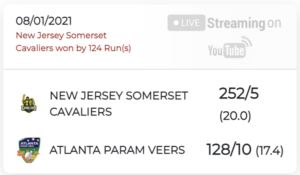 New Jersey vs Atlanta Scorecard