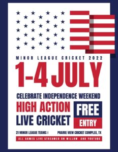 July 4 Weekend - Houston Cricket