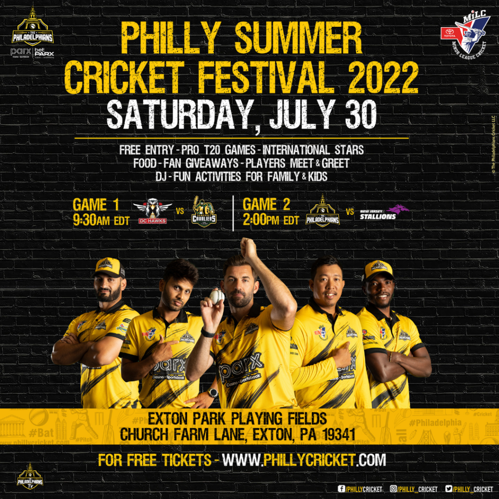 Philadelphia Cricket Festival Flyer